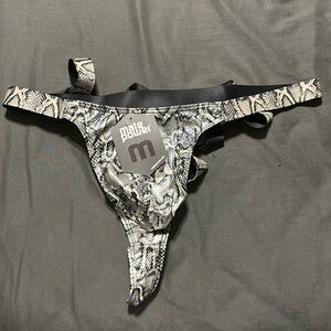 Snake print thong (19)